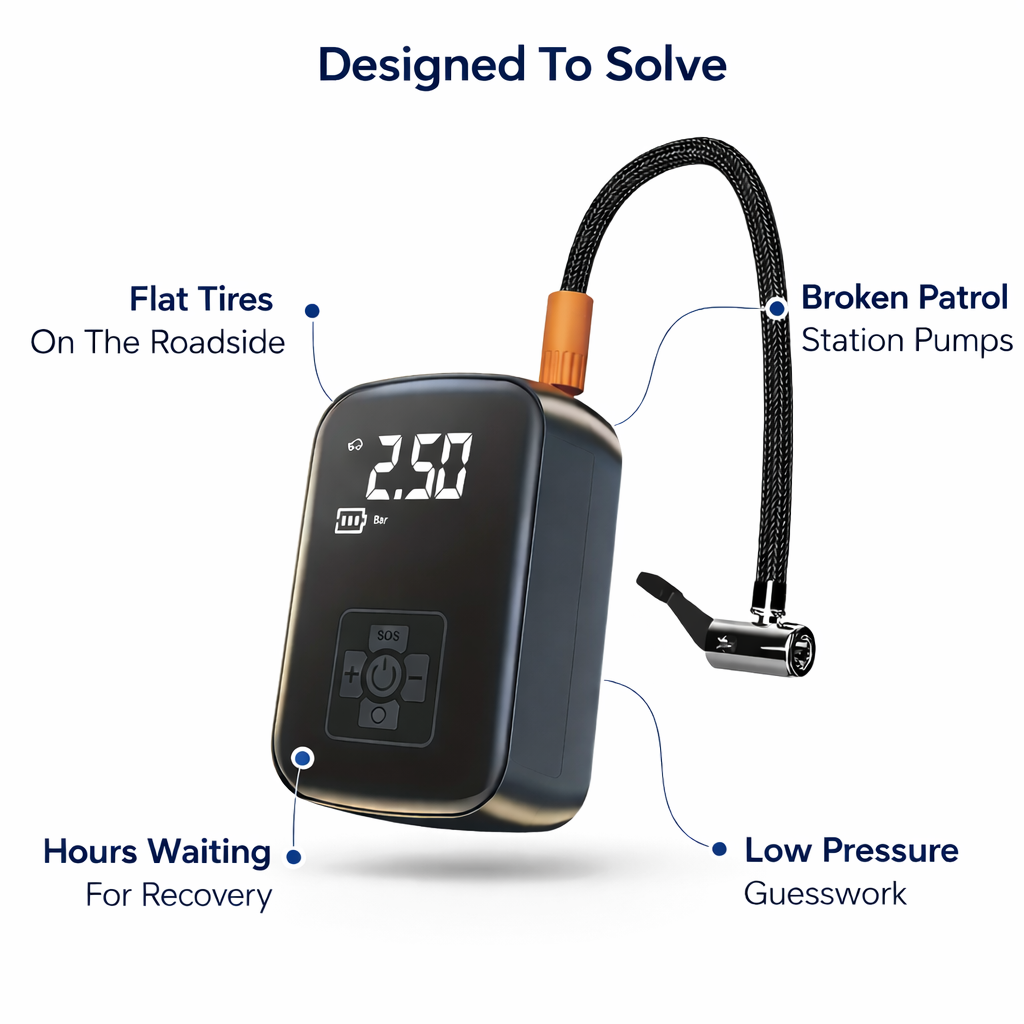 Portable Powerful Digital Air Compressor