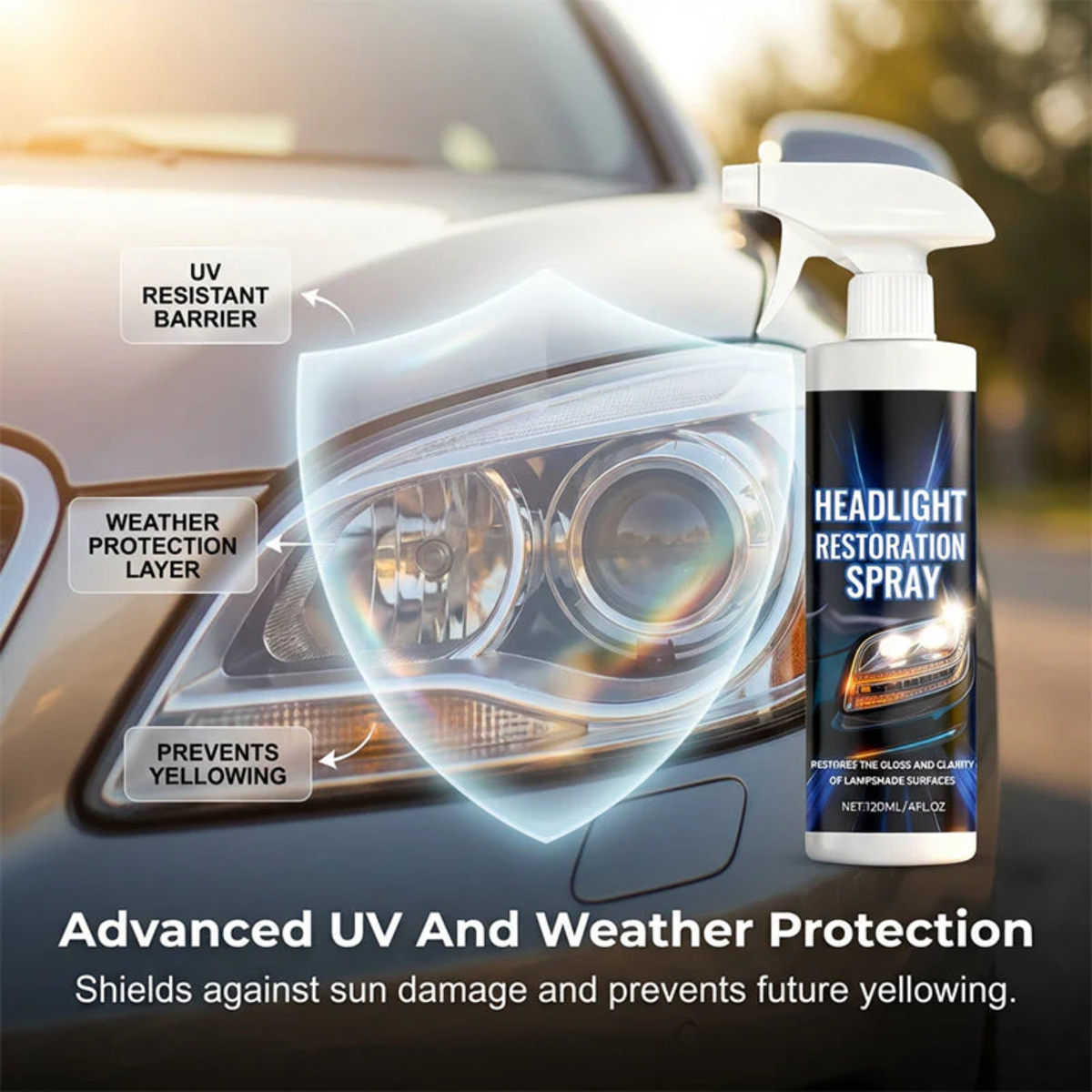 Car Headlight Repair Spray