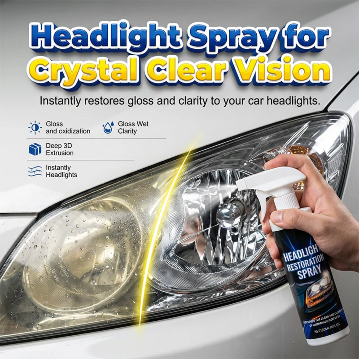 Car Headlight Repair Spray